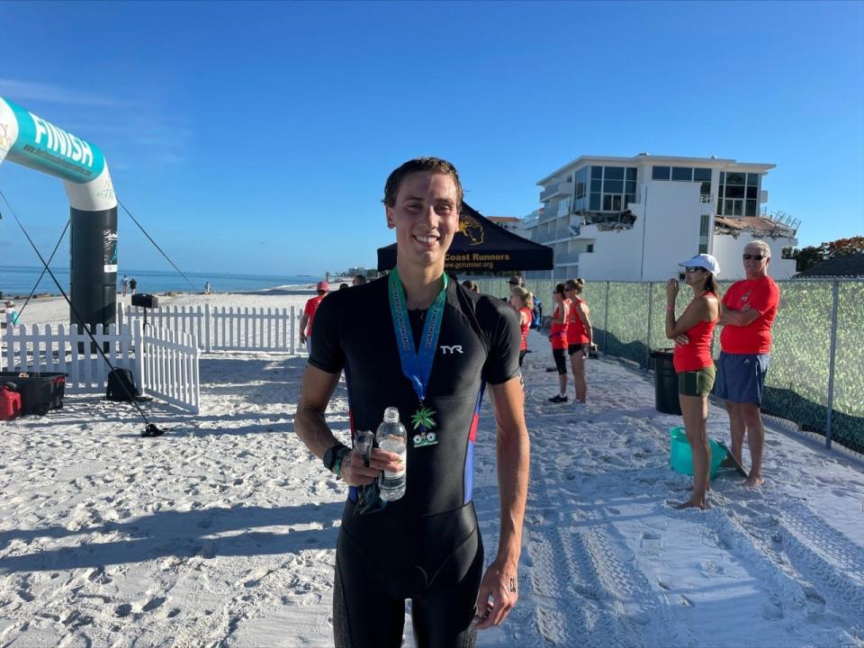 Triathlon athlete Dan O'Dell at the 36th Annual Naples Fitness Challenge at The Naples Beach Hotel & Golf Club, Sunday, June 5, 2022