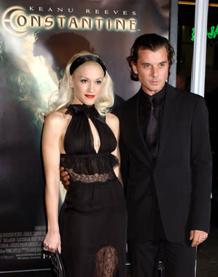 Gwen Stefani and Gavin Rossdale at the Hollywood premiere of Warner Bros. Pictures' Constantine