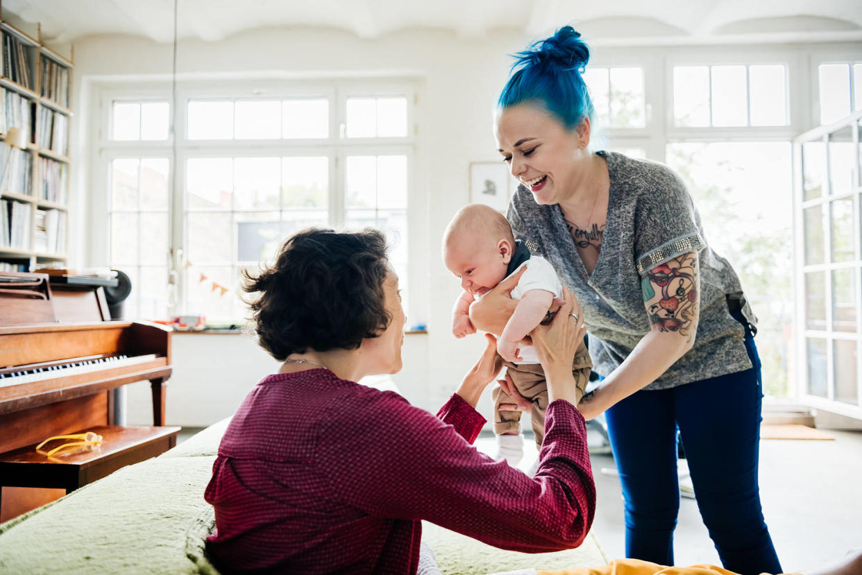 Mimzy, Gan Gan and Mema are grandma name options to consider. (Hinterhaus Productions / Getty Images)