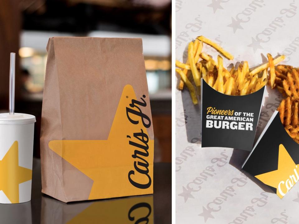 Carl's Jr. new packaging