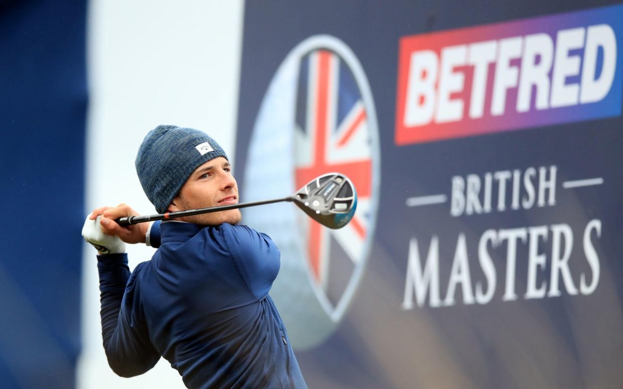 Despite his late call-up to the British Masters, Matthew Jordan shot 63 in the first round to lead by two shots - PA