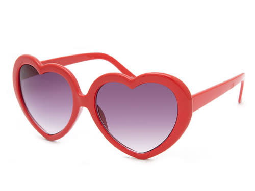 Tilly's Full Tilt Heart Framed Sunglasses