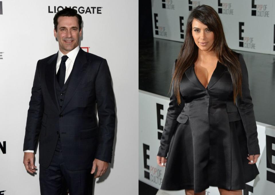 Jon Hamm vs. Kim Kardashian