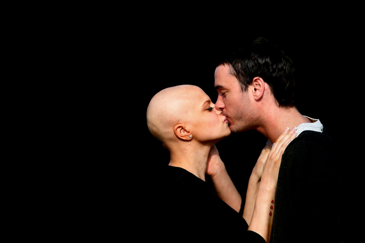 Jade Goody and Jack Tweed on the drive way of her home in Upshire, Essex.   (Photo by Chris Radburn - PA Images/PA Images via Getty Images)