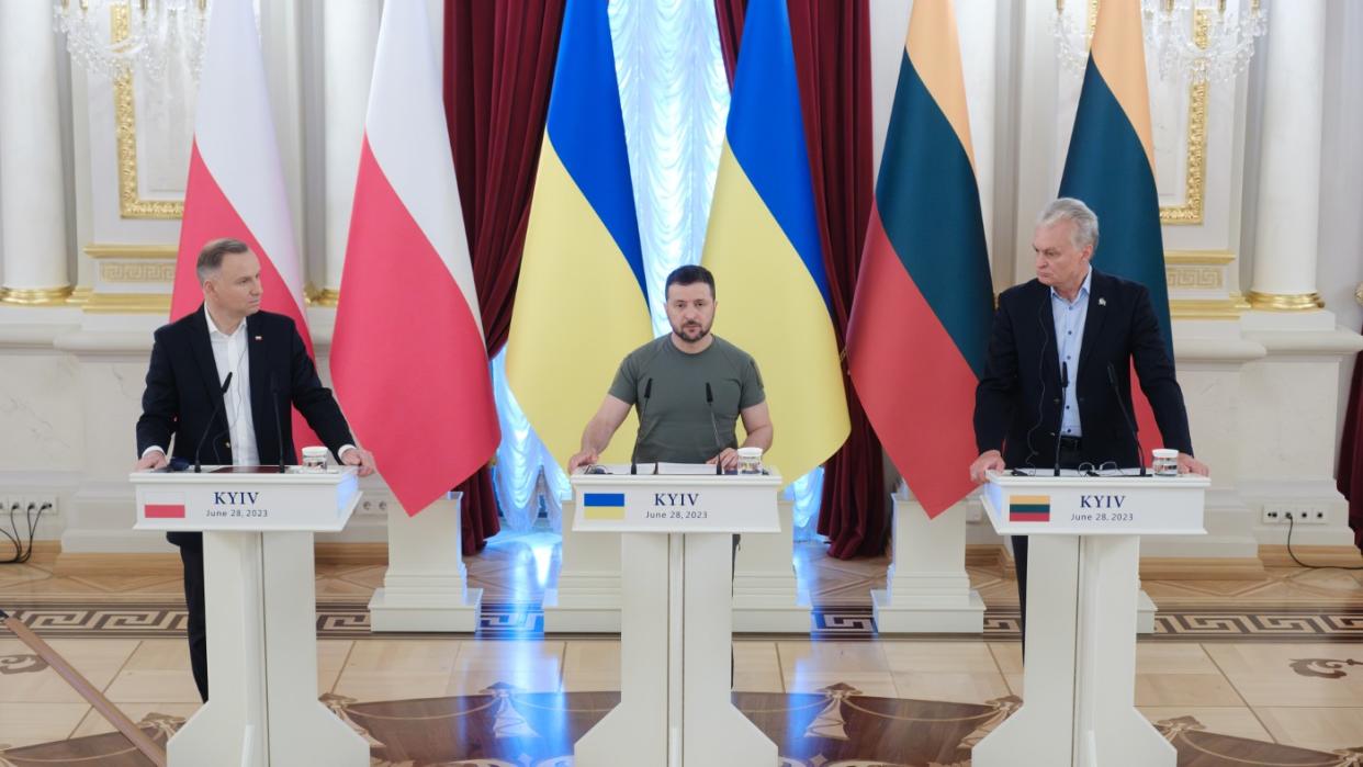  President Zelenskyy and allies. 