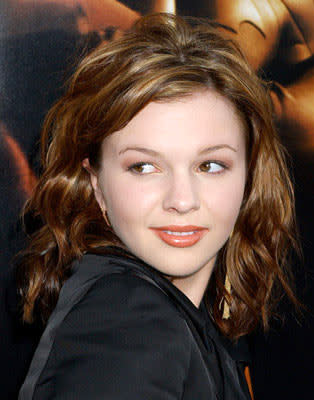 Premiere: Amber Tamblyn at the Hollywood premiere of Warner Bros. Pictures' Batman Begins - 6/6/2005 Photo: Gregg DeGuire, WireImage.com