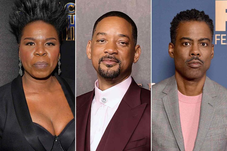 <p>Roy Rochlin/Getty; Matt Winkelmeyer/Getty; Gregg DeGuire/WireImage</p> Leslie Jones, Will Smith, Chris Rock