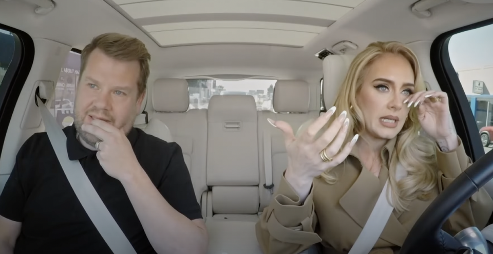 James Corden and Adele on ‘Carpool Karaoke’ (The Late Late Show)