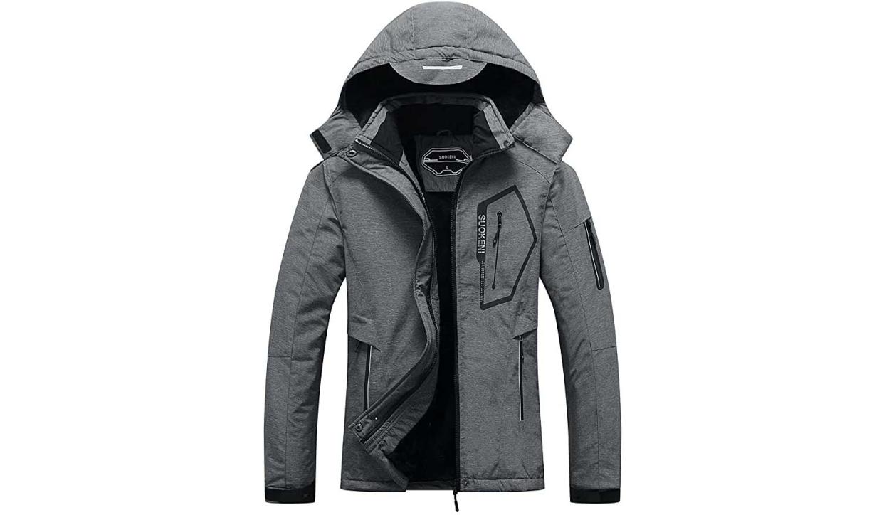 The jacket features a fully detachable hood. (Photo: Amazon)