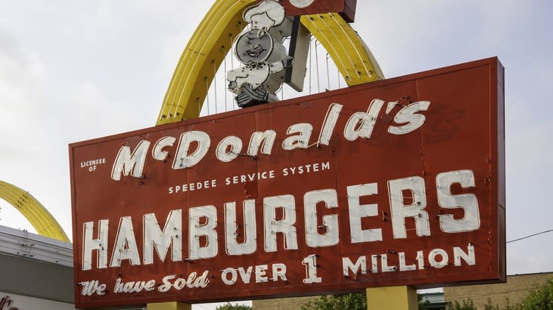 Vintage McDonald's sign