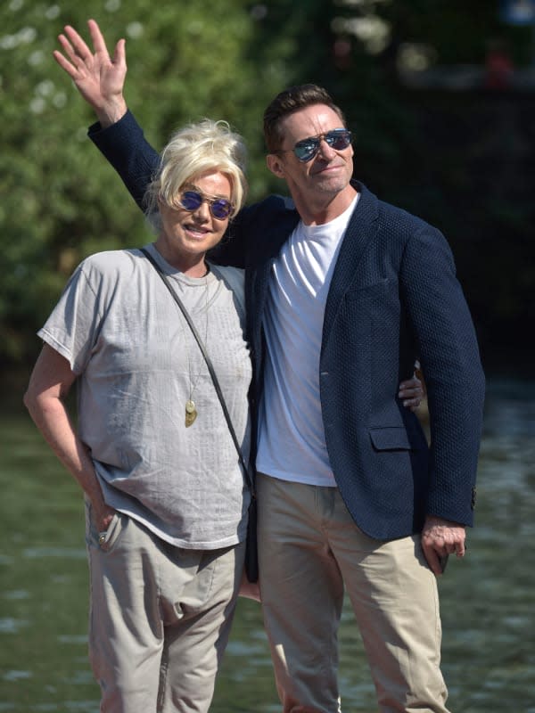 Hugh Jackman y Deborra-Lee en el festival de Venecia