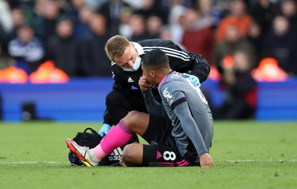 Youri Tielemans has been sidelined since early November after injuring his calf at Leeds (Richard Sellers/PA) (PA Wire)