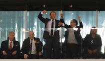 <p>Frankreich steht im Finale der Fußball-WM in Russland. Unter den Zuschauern befand sich auch der französische Präsident Emmanuel Macron, der nach dem Sieg der Équipe Tricolore gegen den Halbfinalgegner Belgien jubelte. (Bild: Reuters) </p>