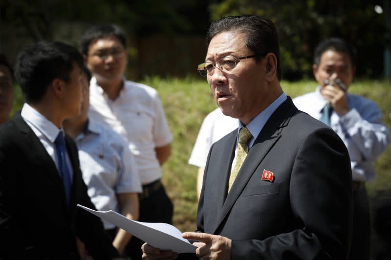 北韓駐馬來西亞大使姜哲。（美聯社）