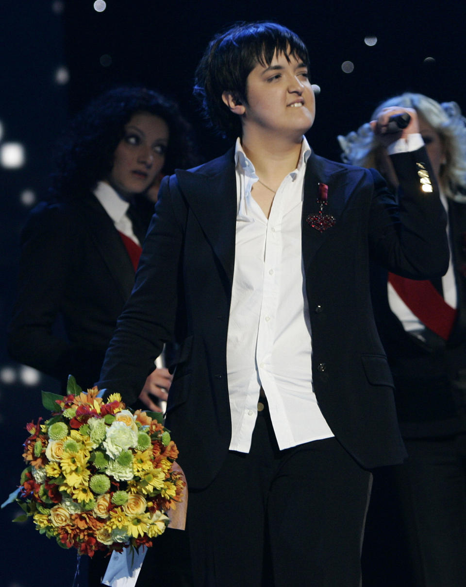 <p>“Molitva” – mit dieser kraftvollen Ballade sang sich die Serbin Marija Šerifović 2007 beim ESC an die Spitze. (Bild-Copyright: Alastair Grant/AP Photo)</p>