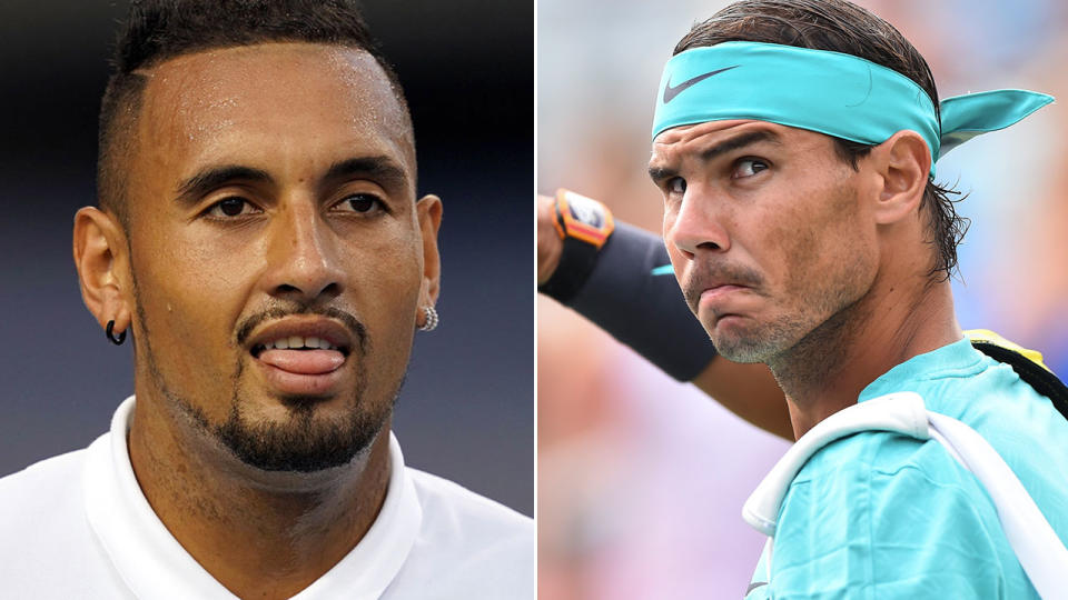 Nick Kyrgios and Rafael Nadal are not exactly friends.