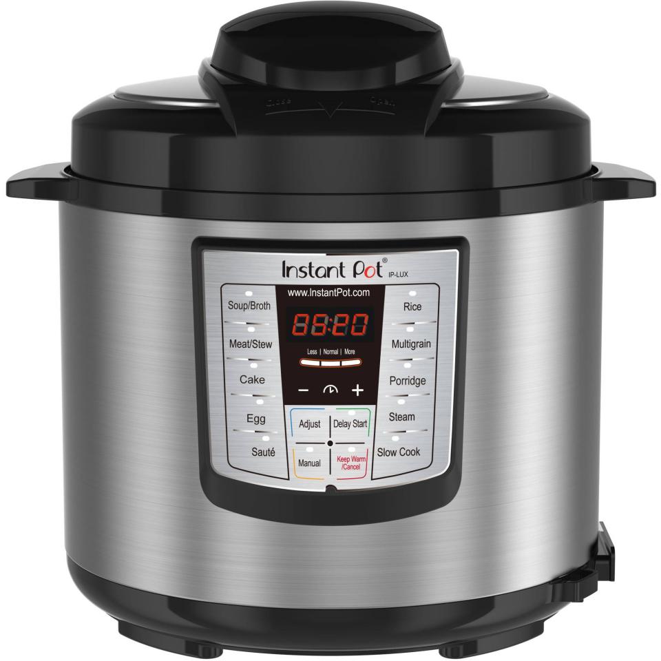 Instant Pot LUX60 6 Qt 6-in-1 Multi-Use Pressure Cooker. (Photo: Walmart)