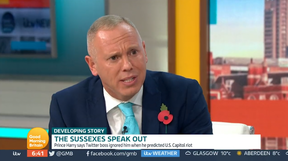 Judge Rinder has previously criticised Prince Harry and Meghan Markle. (ITV)