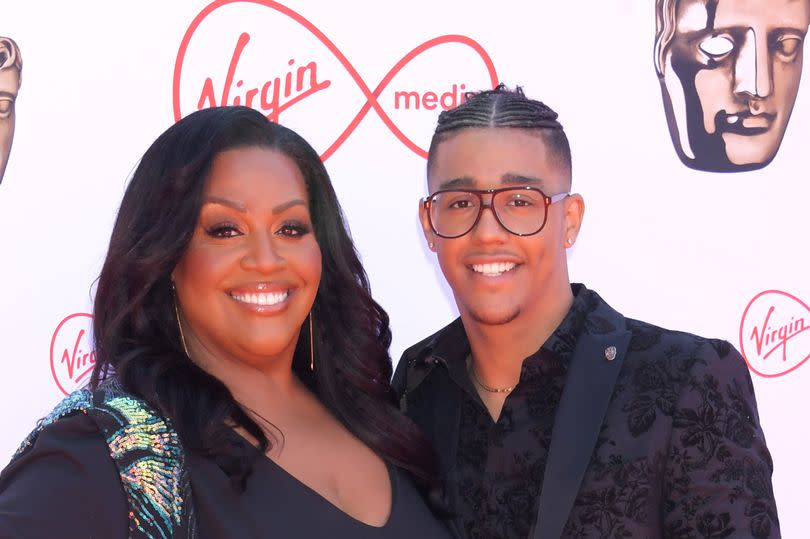 Alison Hammond and son Aidan Hammond