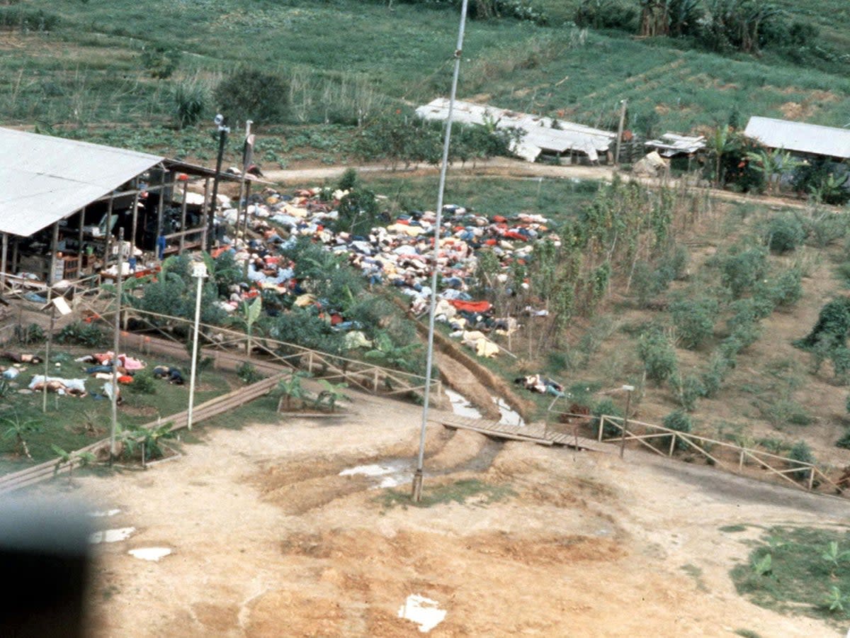 Over 900 dead bodies were found when investigators and journalists returned to Jonestown (Rex Features)