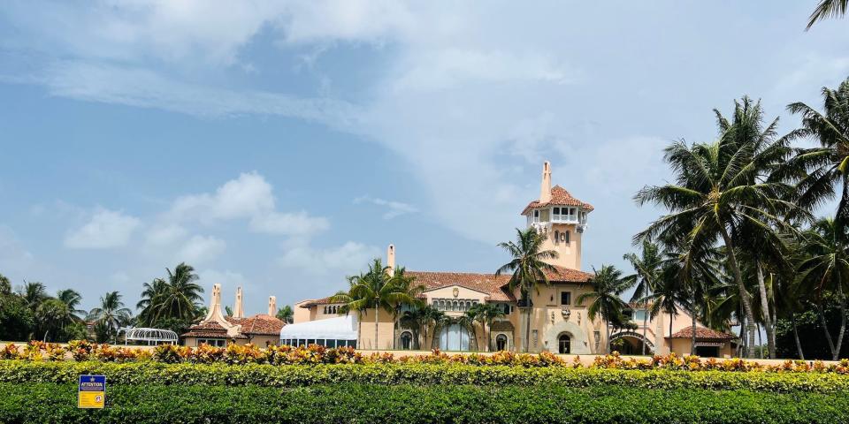 Mar-a-Lago one day after the FBI raid.