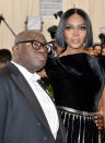 Edward Enninful and Naomi Campbell attending The Metropolitan Museum of Art Costume Institute Benefit Gala 2017, in New York, USA.