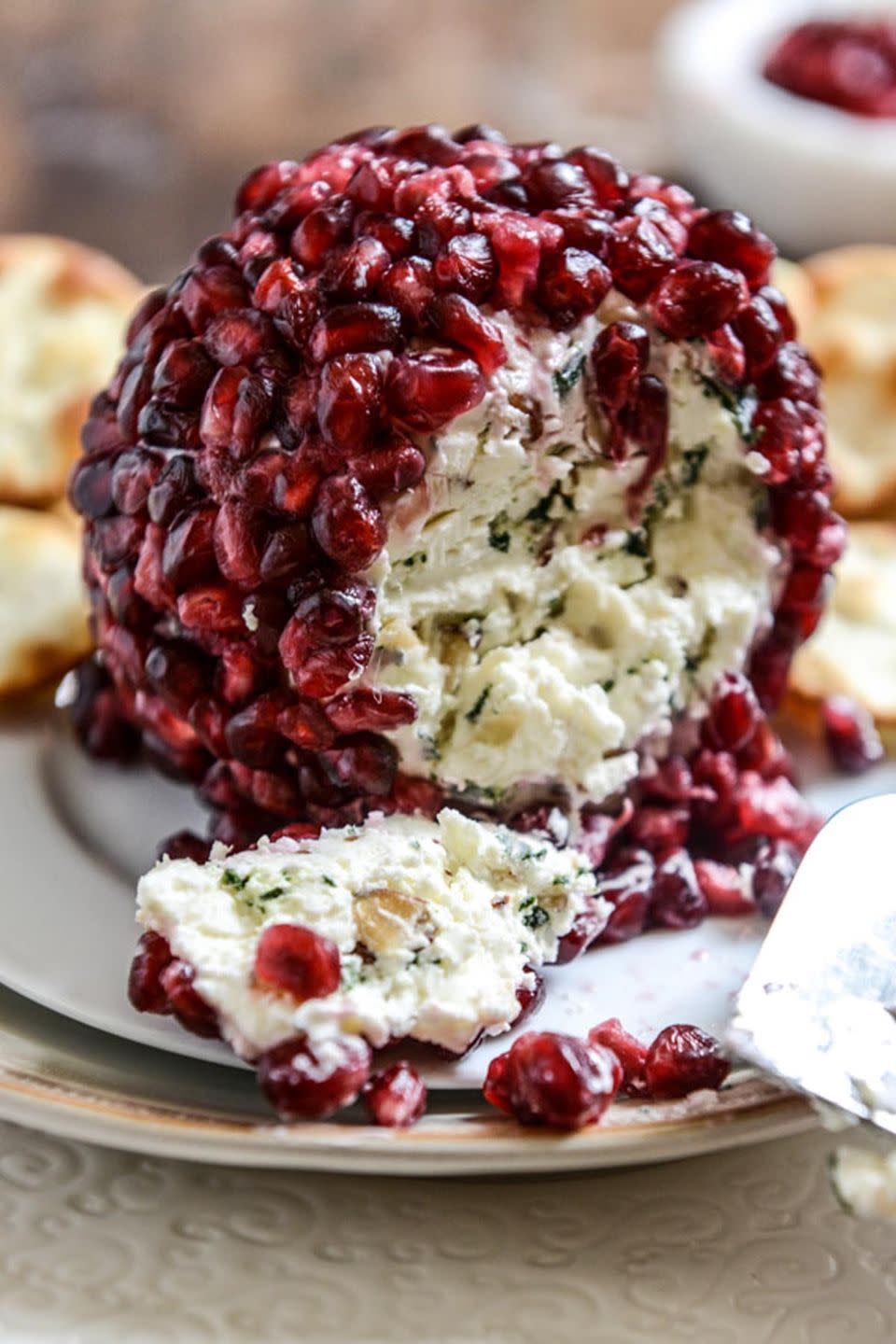 Pomegranate Cheeseball