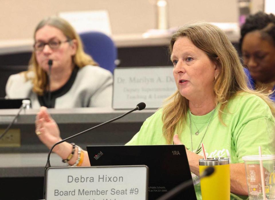 Debra Hixon, vice chair of the Broward School Board, said Florida’s ‘micromanagement’ of schools was deterring people from applying for the school superintendent’s job.