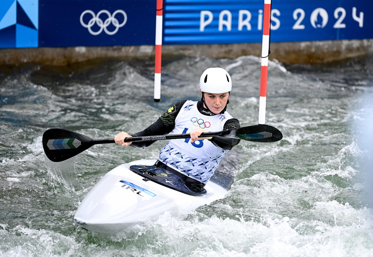 Madison Corcoran during the Team Ireland canoe slalom training session ahead of the 2024 Paris Summer Olympic Games