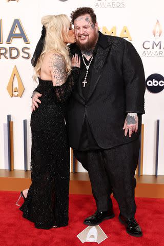 <p>Christopher Polk/Variety via Getty</p> Bunnie XO and Jelly Roll