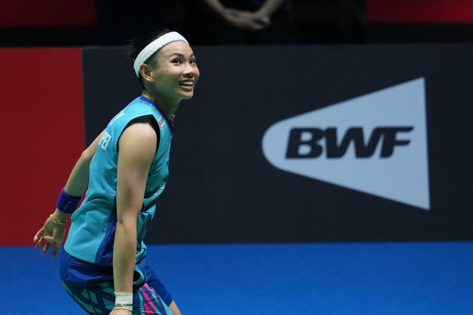 台灣羽球女單好手戴資穎力拚世錦賽生涯首冠。(Photo by Toru Hanai/Getty Images)