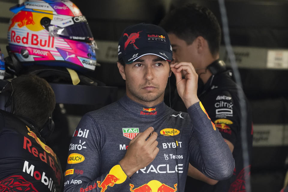 Sergio 'Checo' Perez este sábafdo en Miami Gardens, Florida. (AP Photo/Darron Cummings)