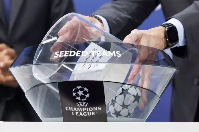 Champions League draw balls -Credit:AP