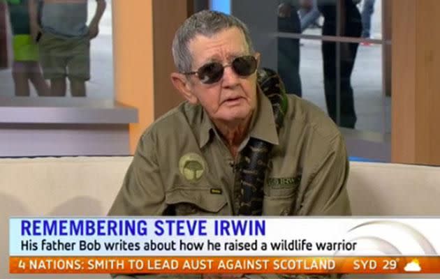 Bob Irwin's first book reveals stories about Steve the world has never heard. Photo: Channel 7