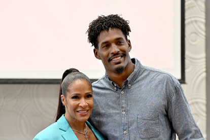 Sheree Whitfield and Kairo Whitfield pose together