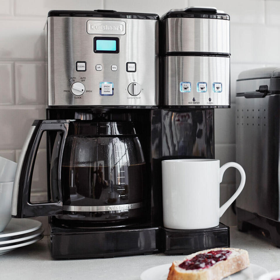 You definitely don't want to start your day trying to figure out how to use a new coffee maker. This  Cuisinart coffee maker has features like a 24-hour brew start, self-clean function and adjustable auto-off. It even comes with a reusable filter cup to use your own coffee beans. <a href="https://fave.co/376Mgxh" target="_blank" rel="noopener noreferrer">Find it for $200 at Sur La Table</a>.