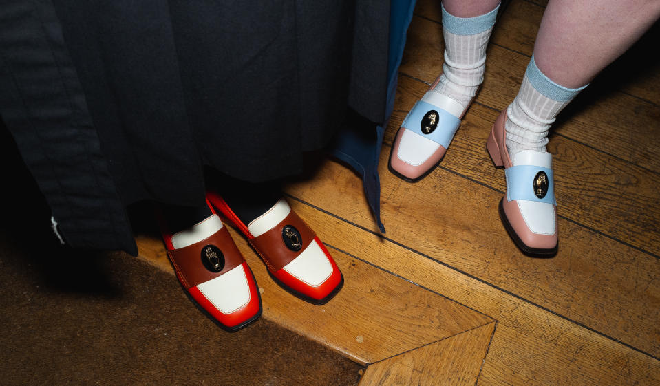 Nono loafers at the brand’s Paris Fashion Week dinner on Feb. 28. - Credit: Courtesy of brand