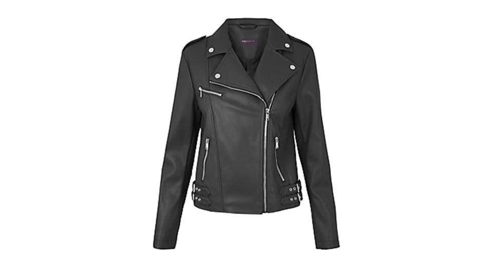 Zipped Detail Biker Jacket