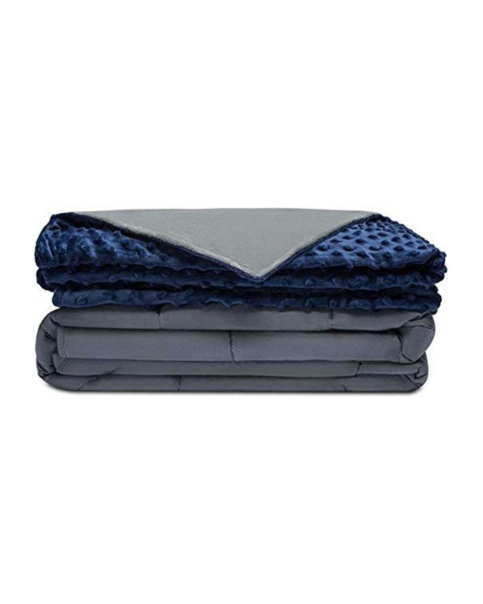 6) Premium Adult Weighted Blanket & Removable Cover