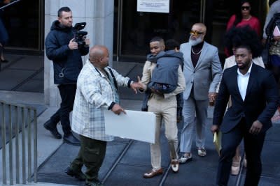 Tory Lanez leaving court 