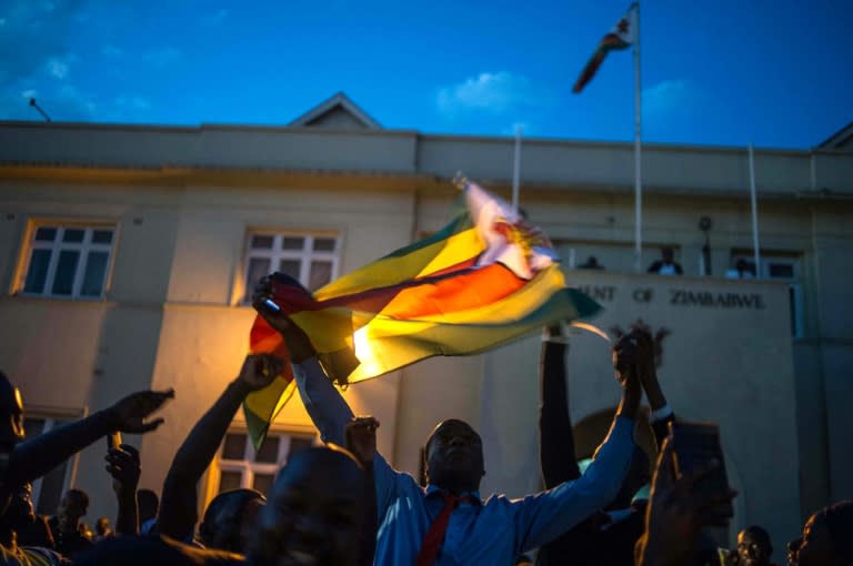 Scenes of jubilation erupted everywhere, with people dancing in the streets and cheering over the resignation of Zimbabwe's strongman