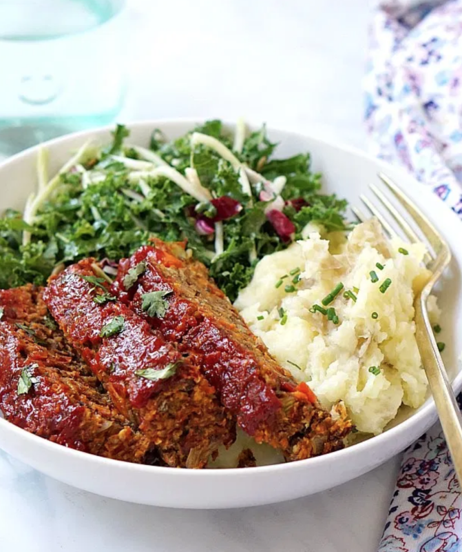<p>Yummy Mummy Kitchen</p><p>This is the best vegetarian and vegan meatloaf! This easy lentil loaf is stuffed with veggies and lentils, and is even better than the classic!</p><p><strong>Get the recipe: <a href="https://www.yummymummykitchen.com/2017/09/vegan-lentil-loaf.html" rel="nofollow noopener" target="_blank" data-ylk="slk:Vegan Lentil Loaf;elm:context_link;itc:0;sec:content-canvas" class="link ">Vegan Lentil Loaf</a></strong></p>