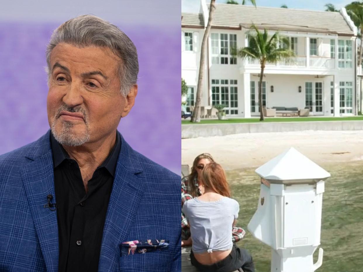 Sylvester Stallone and his Palm Beach home.