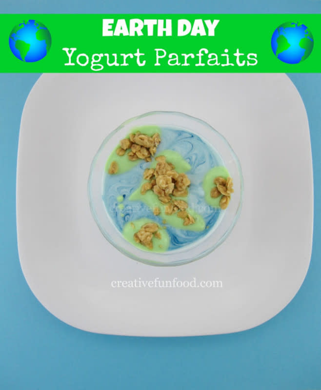 <p>Creative Food</p><p>Turn your yogurt into the Earth!</p><p>Directions <a href="http://www.creative-food.blogspot.com/2013/04/earth-day-yogurt-parfaits.html" rel="nofollow noopener" target="_blank" data-ylk="slk:HERE;elm:context_link;itc:0;sec:content-canvas" class="link ">HERE</a></p>