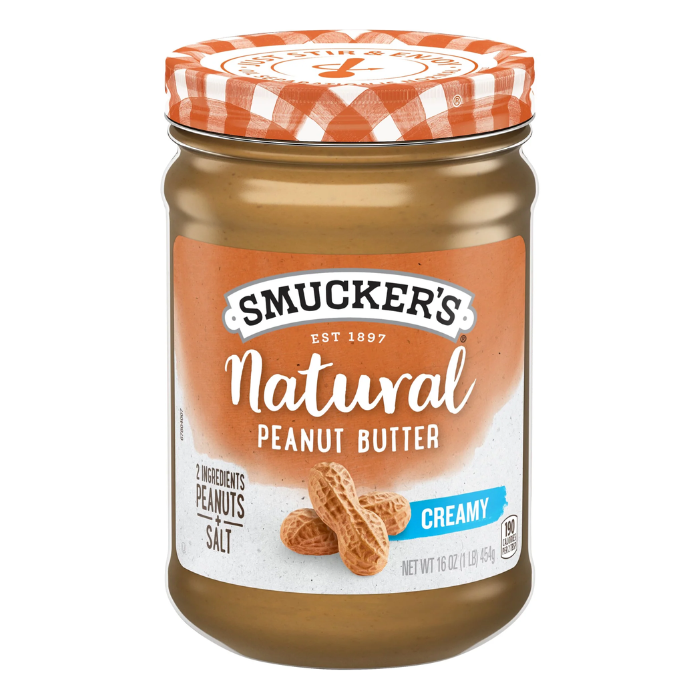 <p><a href="https://go.redirectingat.com?id=74968X1596630&url=https%3A%2F%2Fwww.target.com%2Fp%2Fsmucker-s-natural-creamy-peanut-butter-16-oz%2F-%2FA-13261183&sref=https%3A%2F%2Fwww.delish.com%2Fkitchen-tools%2Fcookware-reviews%2Fg46905320%2Fbest-peanut-butter-brands-ranked%2F" rel="nofollow noopener" target="_blank" data-ylk="slk:Shop Now;elm:context_link;itc:0;sec:content-canvas" class="link ">Shop Now</a></p><p>Smucker's Natural</p><p>target.com</p><p>$2.99</p><span class="copyright">Target</span>