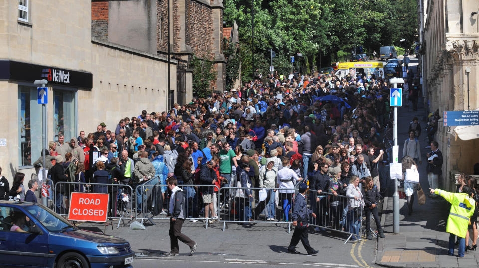 More than 300,000 people attended the free-to-enter Banksy vs. Bristol Museum show. (Photo: Barry Batchelor - PA Images via Getty Images)