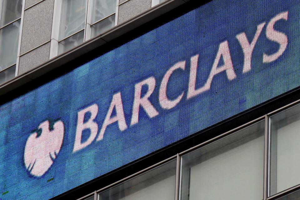 A Barclays sign is displayed on their offices in New York, Thursday, March 29, 2018. AP Photo/Seth Wenig)