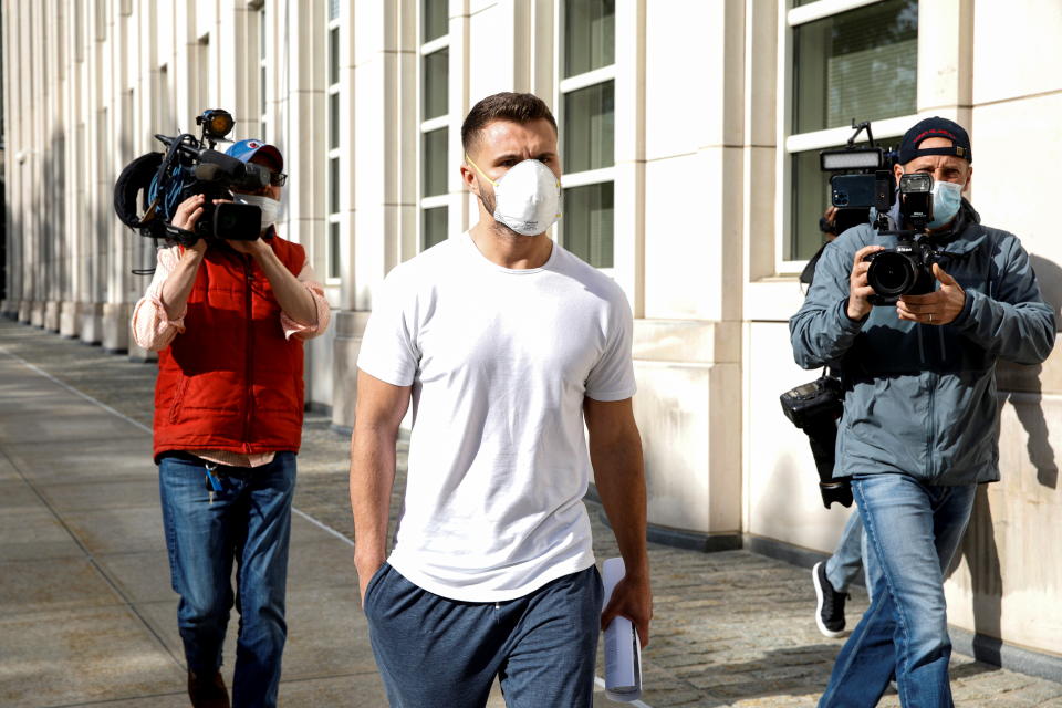 Anton Lunyk, a su salida del juzgado en Brooklyn (Nueva York). (Foto: REUTERS/Brendan McDermid)