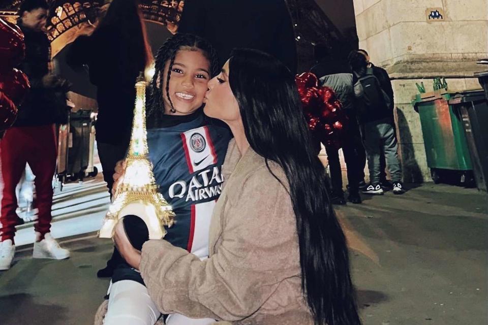 Kim Kardashian/instagram Kim Kardashian and son Saint 