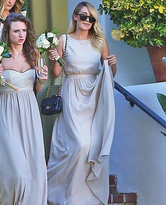 20 Celebrity Bridesmaids and the Dresses They Wore Down the Aisle